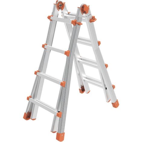 SCALA TELESCOPICA ALLUMINIO 5+5GR H5,20 MT MARCHETTI SQUADRAPIU'
