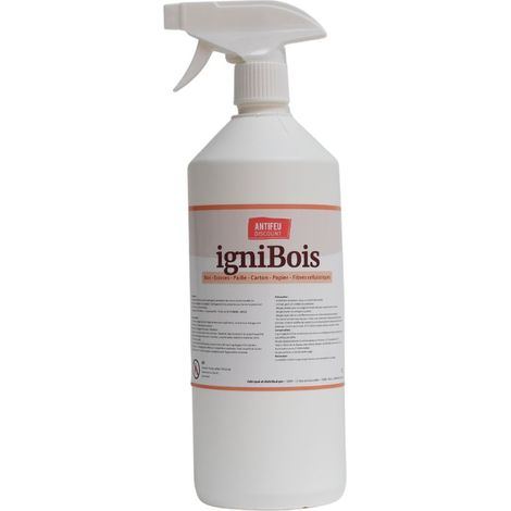 Pulvérisateur d’ignifugeant pour tous types de bois format 1L - 1L = jusqu’à 5,7m2 de bois ignifugé – Référence Ignibois