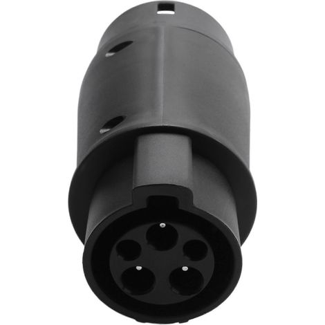 Adaptateur EVSE J1772, prise de type 1 vers prise de type 2, connecteur de chargeur pour véhicule électrique (VE), adaptateur IEC 62196 pour voitures et véhicules (1/5)
