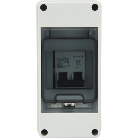 Miniatur-2P-Leistungsschalter DZ47Z 63 32A, wasserdicht, 4000 A Abschaltvermögen, 1000 V DC (1/5)