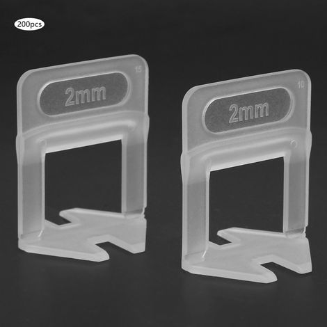 Kit de 200 clips de nivellement pour la pose de carrelage (2 mm) - Système domestique (1/5)
