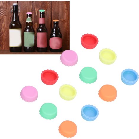 Wiederverwendbare runde Silikonverschlüsse für Wein- und Bierflaschen, Küchenaccessoires (1/5)