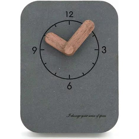 Horloge de table minimaliste de style américain, décoration pour chambre d'étudiant, horloge de chevet silencieuse, décoration pour chambre ou salon (1/5)