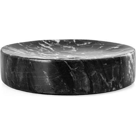 Q-BATH PREMIUM DECOR 1526 Seifenschale schwarzgrauer Marmor (1/3)