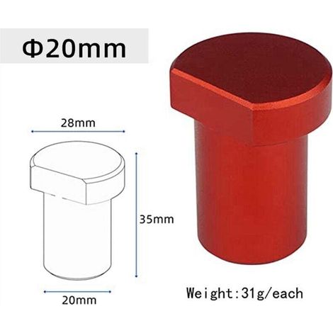 Mâchoires de Serrage pour Étau en Aluminium avec Alésage de 20 mm pour Tables (1/3)
