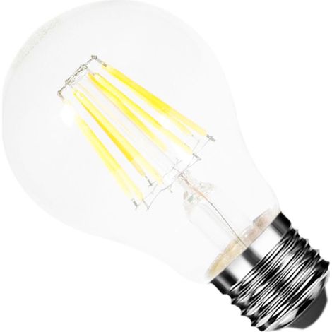 Ampoule LED E27 Filament 8W 220V COB A60 360° - Blanc Neutre 4000K - 5500K - SILAMP (1/2)