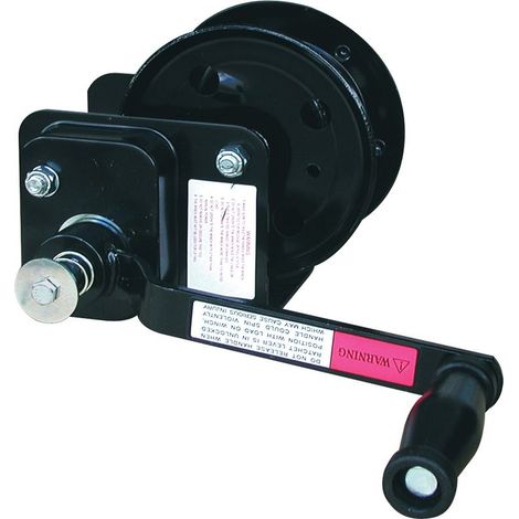 Outifrance – Treuil manuel auto-freine 500 kg – Câble Ø 5 mm x 10 m – Halage jusqu'à 2900 kg – Conforme normes européennes (1/2)