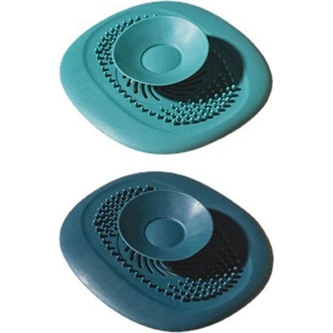 2Bouchons individuels en silicone pour évier de cuisine, collecteurs de cheveux universels.10 x 10,5centimètre (1/5)
