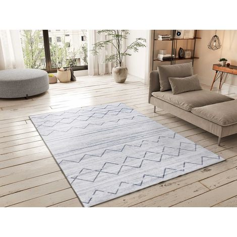 ATTICGO Tapis ethnique imprimé CLASS 66 Gris 160x230 cm (1/4)