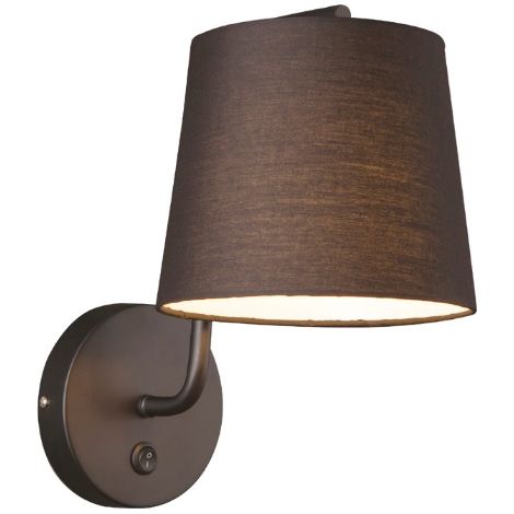 Applique murale noire abat-jour Chicago E27 Maxlight (1/3)