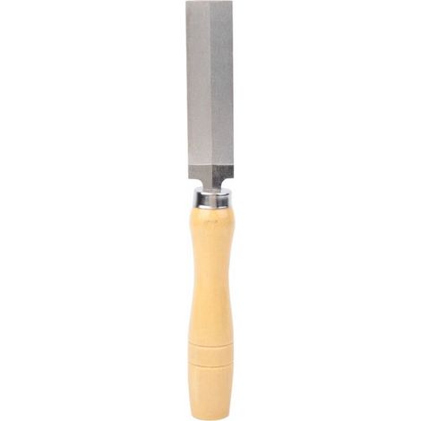 Lime losange diamantée manche en bois métal verre meulage outil de jardinage (3in) (1/5)