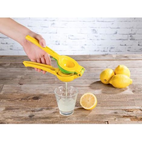 Presse-citron - Métal - Ø 6 cm et Adaptateur 7,5 cm - Pour Citrons et Agrumes - 1 Pièce (1/3)