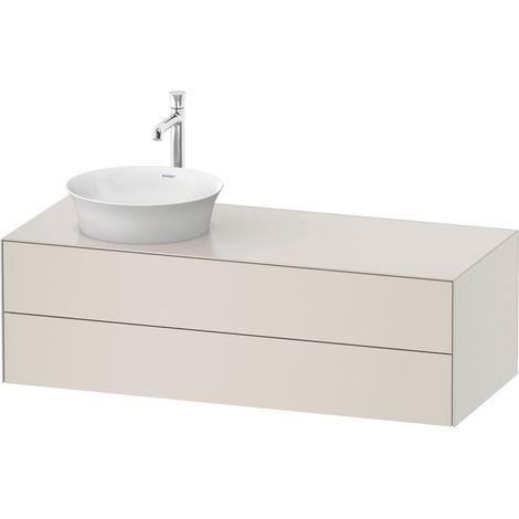 Duravit Tulip blanco, mueble de baño colgado en la pared, anchura