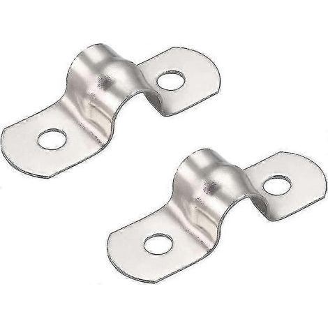 50 Pcs 8mm U Tube 304 Stainless Steel Clamp Rigid Pipe Clamp U-shape Clamp Pipe Clamp -ayane (1/5)