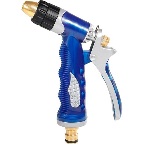 Ugello a spruzzo in ottone massiccio per tubo da giardino – Facile controllo del flusso – per autolavaggio (1/4)