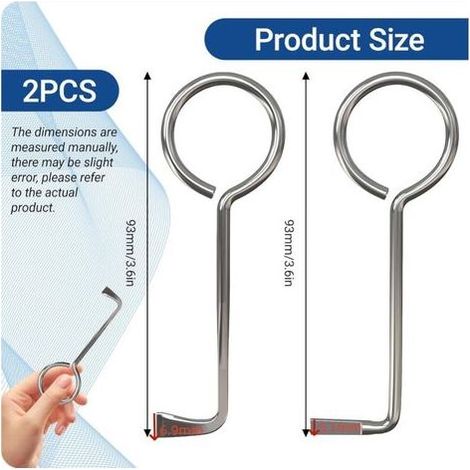 2 Pcs Clef Passe Partout Set, Clé Passe-partout, Clé Universell, Ouvre Presque Toutes les Portes, kit Crochetage Serrure pour Ouvre Serrure à Barbe Serrure Porte Chambre (1/5)