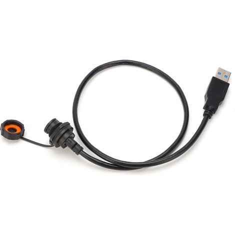 Connecteur USB étanche IP68, prise TYPEC, fiche USB 3.0 avec câble E10TPCBFF/U3AM (0,3 mètre) (1/5)