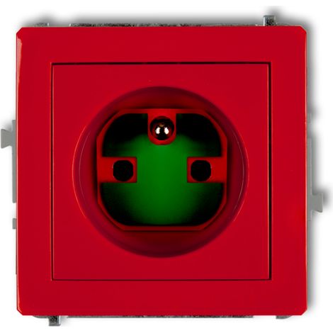 Deco Single Socket avec/avec touche de données rouge dgzk