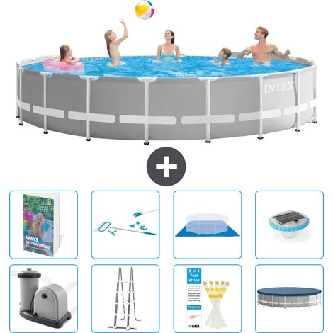 Prism Frame Pool Rund - 549x122 cm - 9-teilig S595