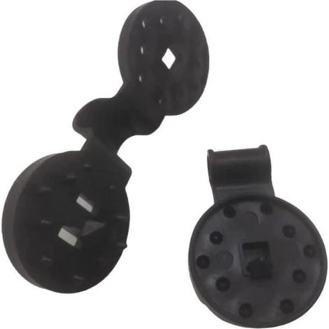 Clips Plastique - Lot de 20 - Blanc - Pour Toile D'ombrage Et Serre - Usage Domestique (1/4)