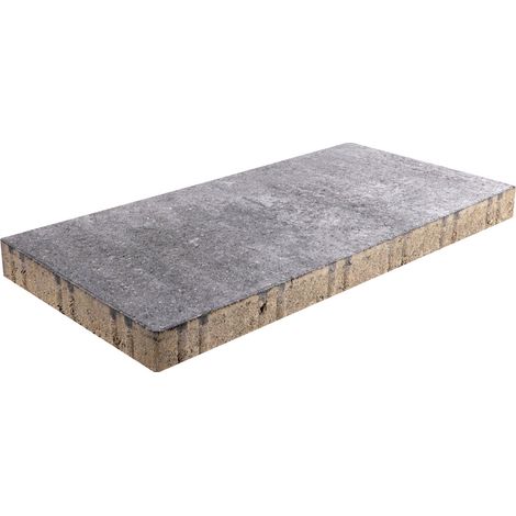 EHL Betonplatte Formo 50 x 25 x 4 cm weiß anthrazit nuanciert (1/3)