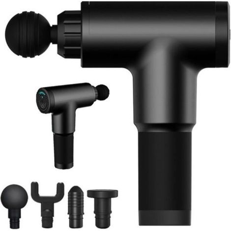 Appareil de massage 6 positions 4 tête de musculaire rechargeable pour pistolet de massage sans fil portable EU Pistolet de fascia (1/4)
