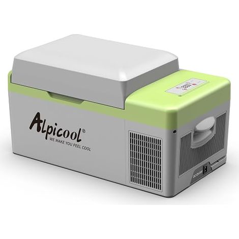 Alpicool Y20T 20L Portable Compression Car Refrigerator Electric Cooler, 12/24V Freezer and Refrigerator for Dorm, Camping or Outdoor Picnic, 20-20°C (1/5)