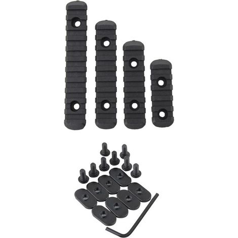 Bandes de garde-corps en bois MOE noir, rails de guidage 4 x 20 mm, accessoires décoratifs et quatre pièces de garde-corps en bois modifiées. (1/5)