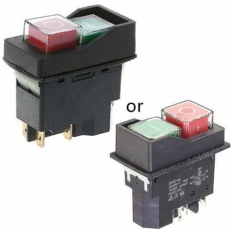 PA Interrupteur Magnétique Étanche Bouton-Poussoir Antidéflagrant 220V IP55 Pour Trancheuse (1/4)