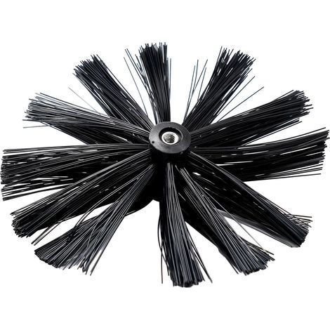 Brosse de cheminée en nylon 100mm Avec filetage M8, outil de nettoyage de cheminée et sèche - cheveux - pour la maison, la cheminée, l'entretien de la cheminée et (1/5)