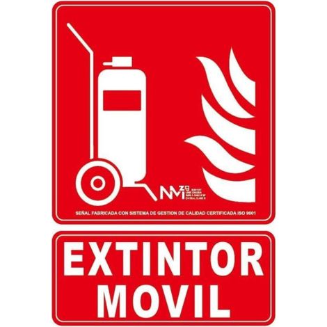 Señal 210X300Mm Pvc Lumi  Carro Extintor Rd00107 (1/2)