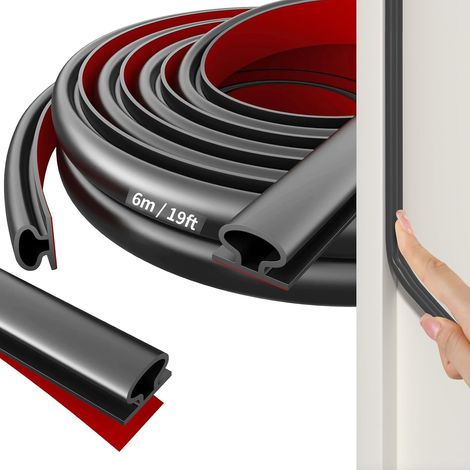 Bandeau d'étanchéité noir de 6 m - Autocollant très résistant pour voitures (1/5)