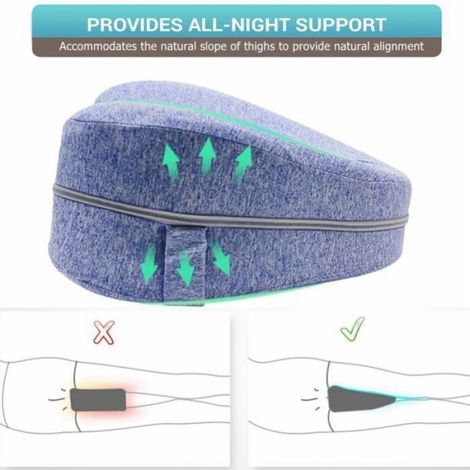 Oreiller orthopédique pour dormir en mousse à mémoire de forme Coussin de soutien pour les jambes, coussin pour la doule OREILLER (1/4)