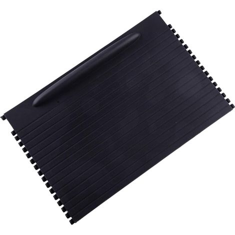 Portabicchieri interni auto Copertura del pannello scorrevole compatibile con Porsche Cayenne 2003-2010 Sostituisce OE  7L5862531 (Nero) (1/5)