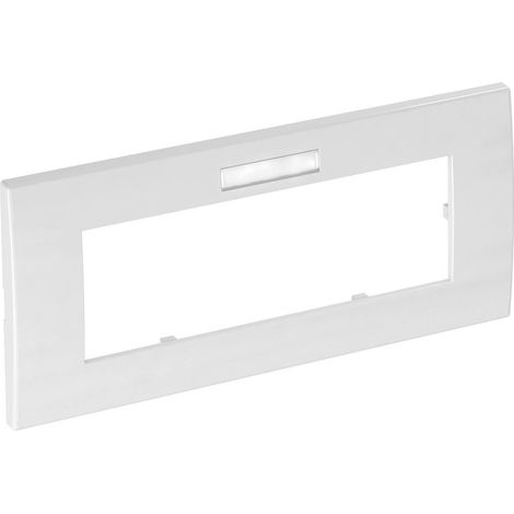 OBO Bettermann Abdeckrahmen Modul 45, 3fach 84x185mm Polycarbonat reinweiß RAL 9010, 6119382