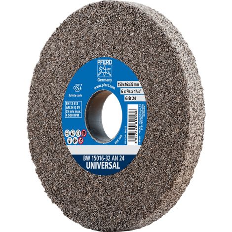 PFERD TOOLS Schleifbockscheibe Ø 150x16 mm Bohrung-Ø 32 mm A24 für universelle Schleifaufgaben (1/5)