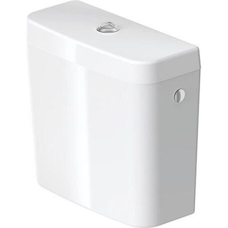 Duravit – Réservoir de chasse d'eau Dual-Flush 6/3L céramique sanitaire – Alimentation droite/gauche – Dimensions 385x170mm – 927000004