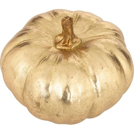 Zucca in resina dorata l18,5 cm - Atmosphera créateur d'intérieur
