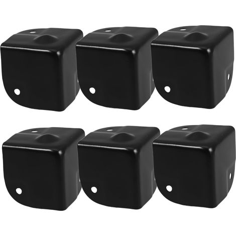 6 protège-coins pour meubles, noir, pour meubles et chaises (1/5)