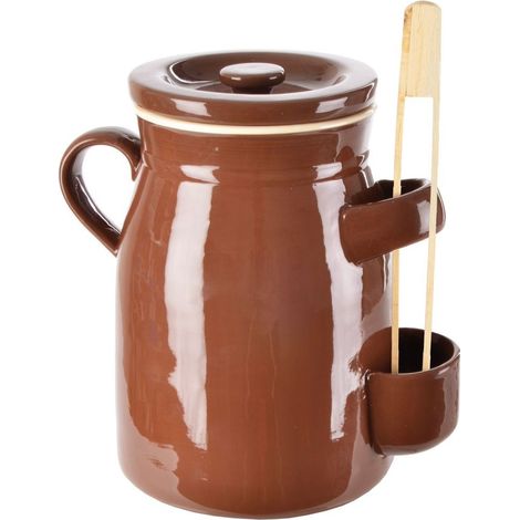 Pentola in ceramica da 2,5 litri per sottaceti, marinatura di cetrioli e cavoli. (1/5)