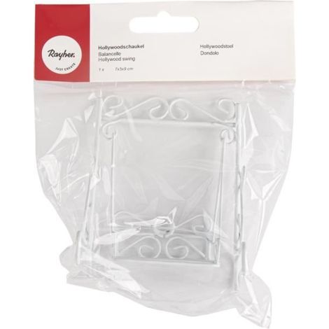 Balancelle - RAYHER - 7x5x9cm - Blanc - Taille nano