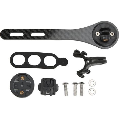 Support de compteur vélo intégré à la potence, fibre de carbone et alliage d'aluminium, fixation pour guidon de bicyclette (1/5)