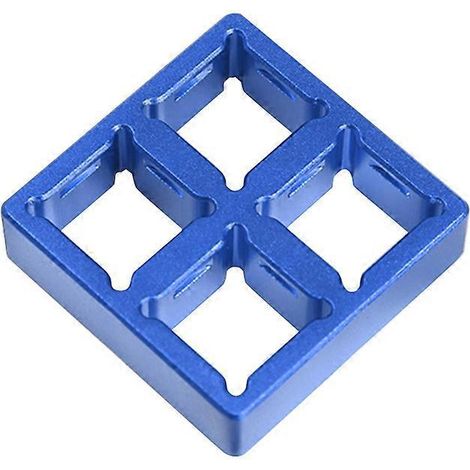1PC Cadre d'arbre de test à quatre ports Base d'arbre de test Alliage d'aluminium Découpe CNC 2X2 (1/5)