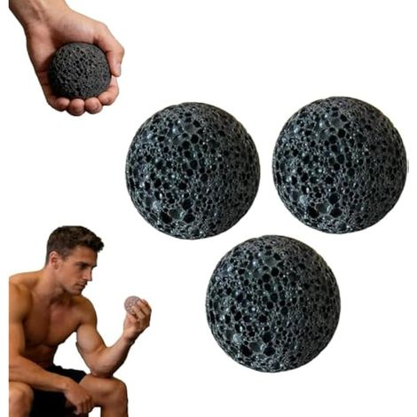 Balle texturée pour callosités pour entranement à la main, pour conditionnement de la peau et renforcement des mains, outil d'entranement pour l'escalade, l'haltérophilie, la gym (1/5)