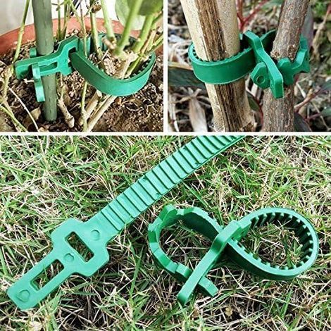 Set of 5 tree ties, 33cm, heavy-duty shrub ties, adjustable locking garden tree ties for supporting rose bushes and shrubs (1/5)