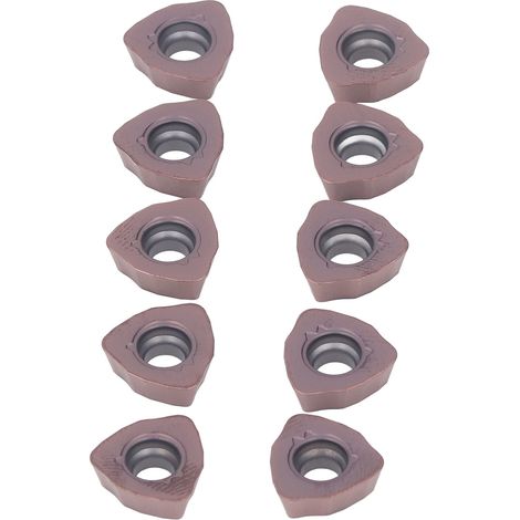 10 plaquettes de tournage indexables en carbure revêtu de bronze pour tours CNC (1/5)