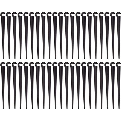200 supports de tuyaux goutte-à-goutte de 4/7 mm, plastique durable pour le jardinage