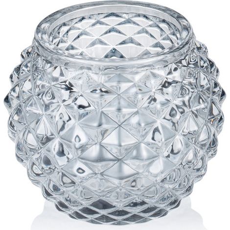 Bougeoir Ball Smoke Grey Ø 7,5 cm verre YUYU - Was Germany (1/2)