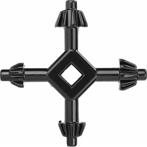 Clé de mandrin de forets 4 en 1, Clé de Mandrin Perceuse, Clé en croix-de mandrin à 4 voies, Clé mandrin perceuse à colonne, Clé en acier multifonctionnelle pour serrer et desserrer le mandrin (1/4)