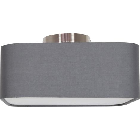 Lampe plafond Candellux Hunts carré chromé 2xE27 32cm